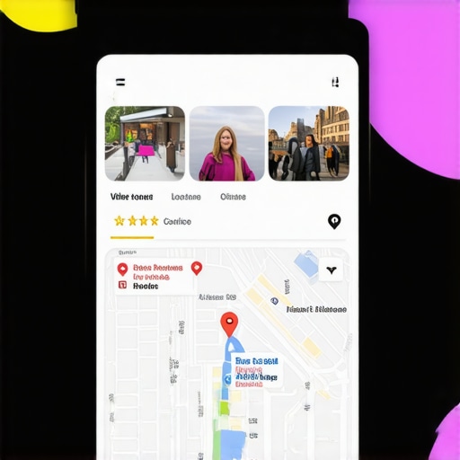 High-quality images and reviews on a Google Maps listing