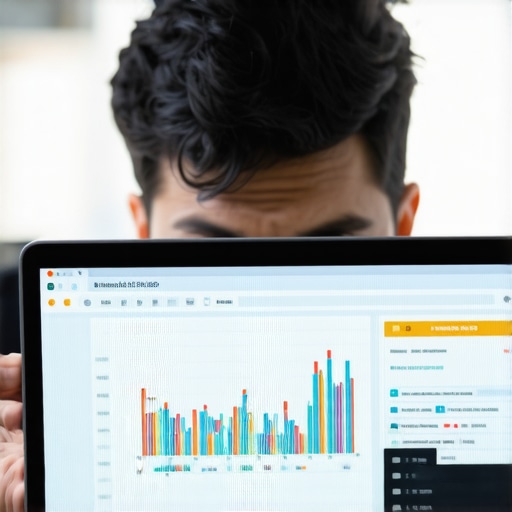 Person reviewing local SEO metrics on computer screens