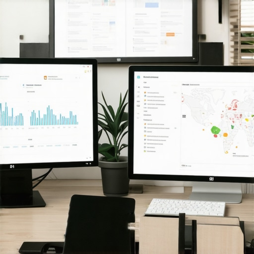 Screenshot of SEO dashboard with maps, analytics, and citation data