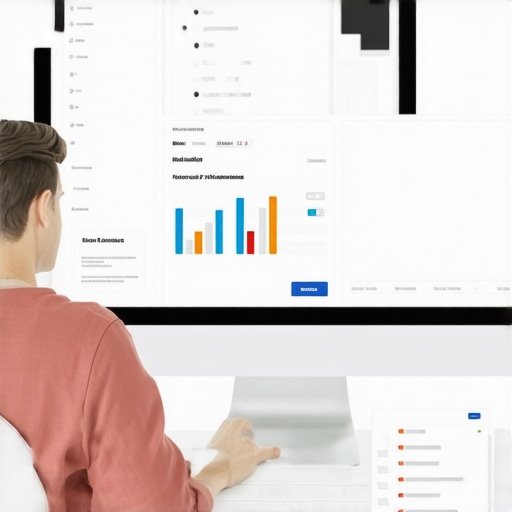 A digital marketing professional analyzing a Google Maps profile on a computer