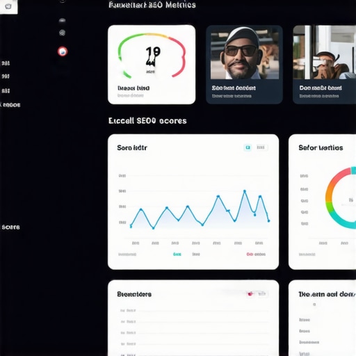 Local SEO Monitoring Dashboard Dashboard showing local SEO metrics for Google Maps