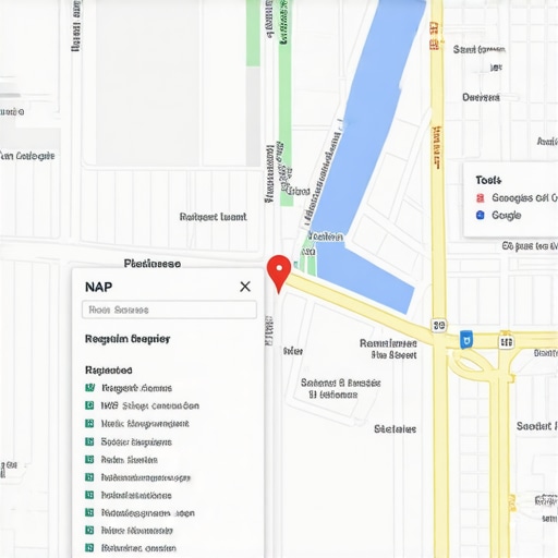 Illustration showing a well-optimized local business profile on Google Maps with reviews and accurate information.