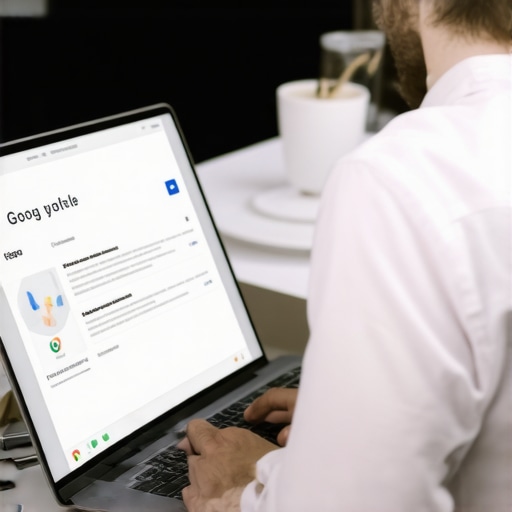 Optimizing Your Google Maps Profile Business owner editing Google My Business profile on laptop