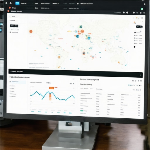 SEO Analytics Dashboard Screenshot of SEO analytics dashboard displaying maps rankings and data