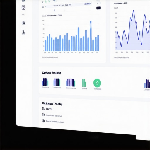 Screenshot of local SEO analytics platform with citation and ranking metrics