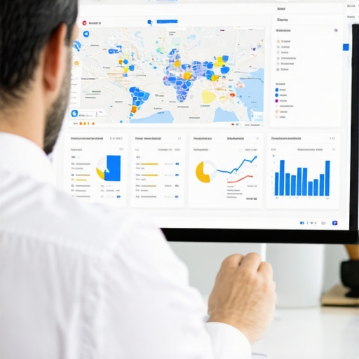 SEO professional analyzing local map analytics for optimization strategies.