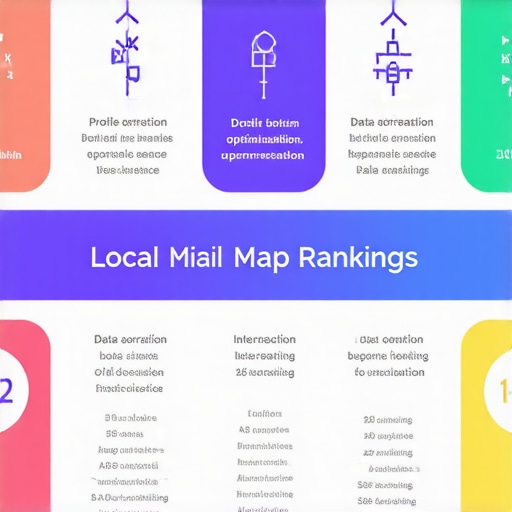 Infographic illustrating strategies for improving local business map visibility in 2026.