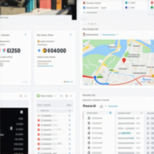 Dashboard displaying local search rankings and analytics for Google Maps.